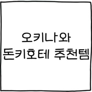 오키나와 돈키호테 추천템 10가지