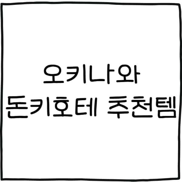 오키나와 돈키호테 추천템