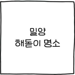 밀양 해돋이 명소 추천 5곳