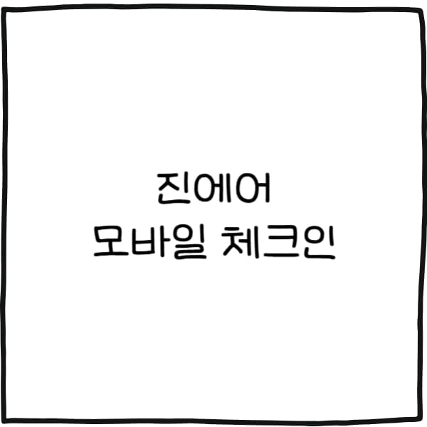 진에어 모바일 체크인