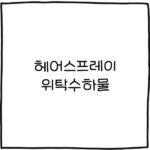 헤어스프레이 위탁수하물