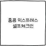 홍콩 익스프레스 셀프체크인